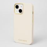 Case-Mate Apple iPhone 15 Silicone Case, Beige, MagSafe Compatible