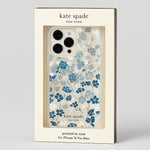 Kate Spade Protective Case (MagSafe) for iPhone 16 Pro Max - Flowerbed Blue Gems