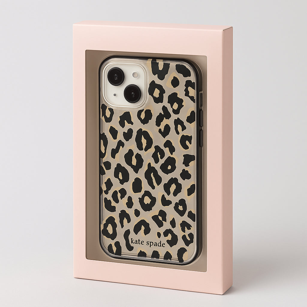 Kate Spade New York Protective Hardshell Case - City Leopard for iPhone 14 Plus
