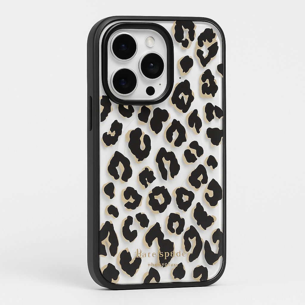 Kate Spade Protective Hardshell Case for MagSafe for iPhone 14 Pro - Leopard