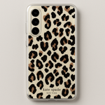 Kate Spade New York Defensive Hardshell Case for Galaxy S23 Plus - City Leopard Black