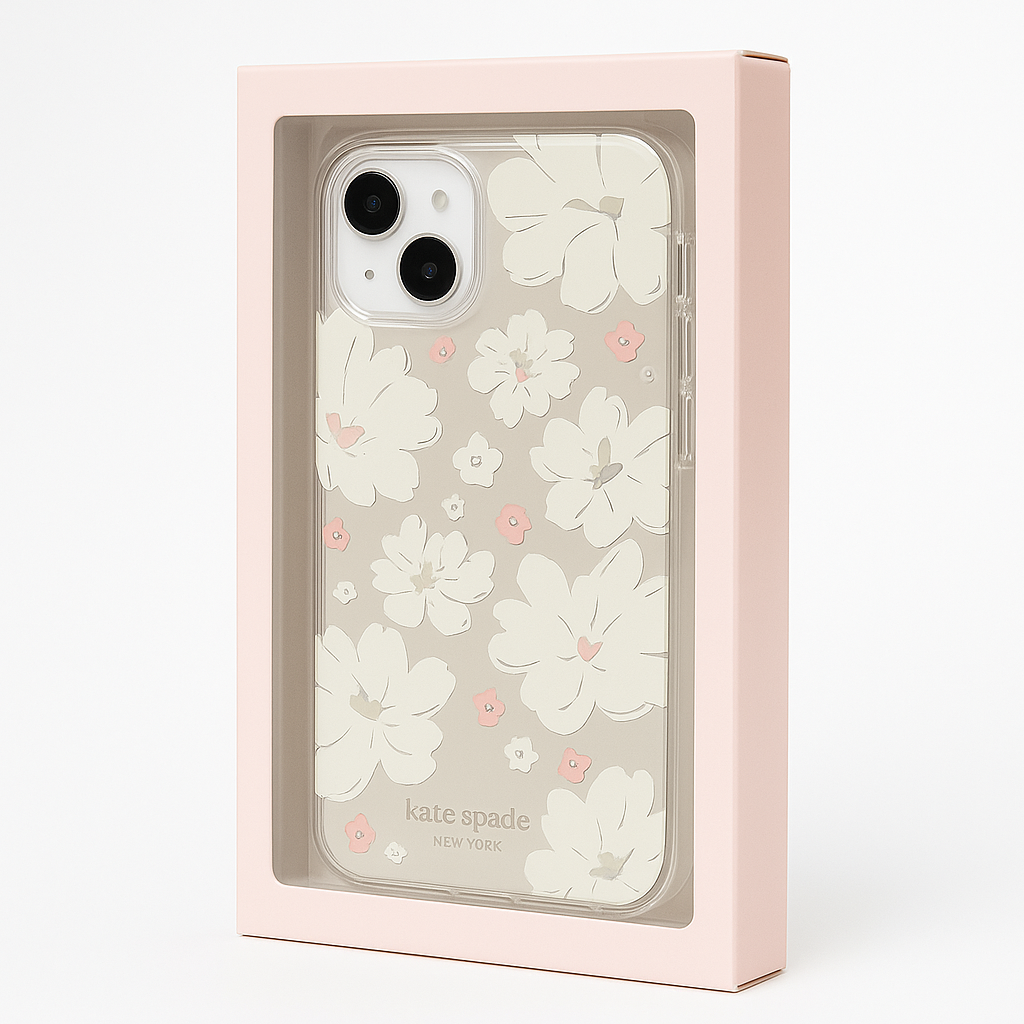 Kate Spade New York Protective Hardshell Case for Apple iPhone 14 Plus - Classic Peony
