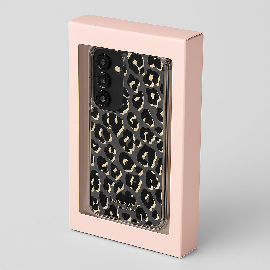 [KS.S.C.6421] Kate Spade New York Protective Hardshell Case For Galaxy S24 - City Leopard