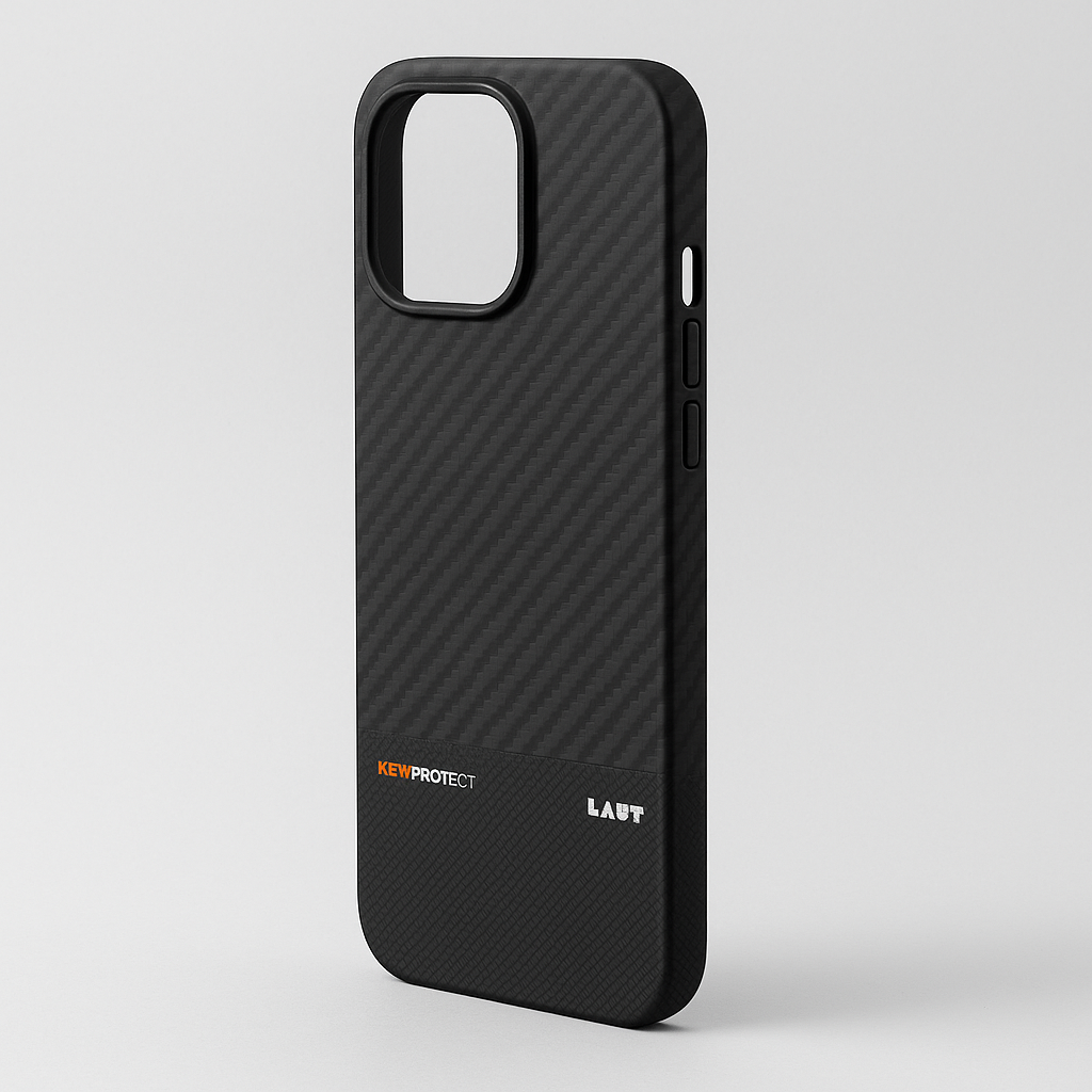 LAUT KEV Protect Aramid Fiber Case for iPhone 16 Pro Max - Black