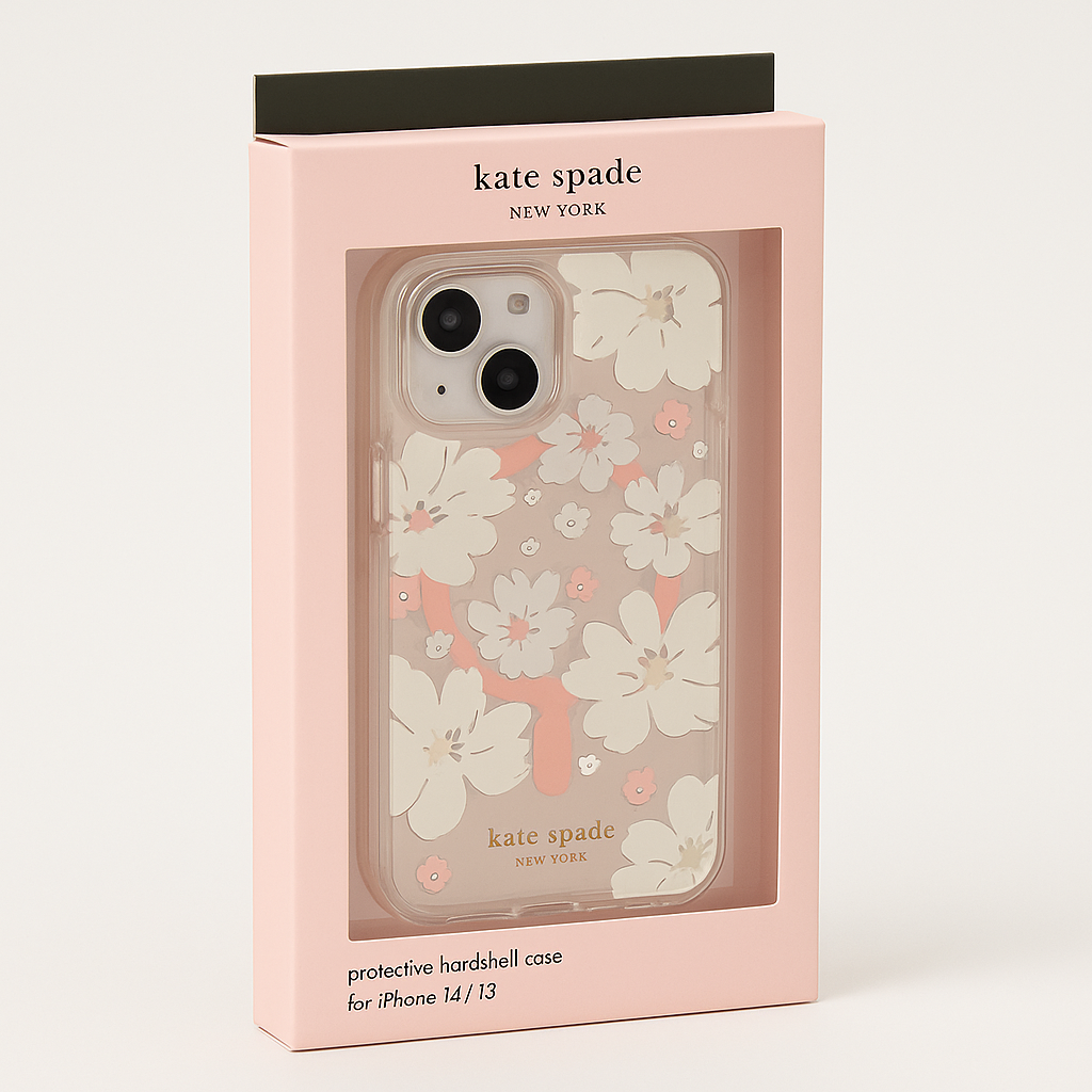 Kate Spade Protective Hardshell Case for MagSafe for iPhone 14 / 13 - Peony
