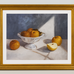 20"x16" Fruit Pear Still Life Framed Wall Art