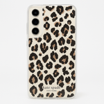 Kate Spade New York Defensive Hardshell Case for Galaxy S23 Plus - City Leopard Black