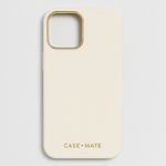 Case-Mate Apple iPhone 15 Silicone Case, Beige, MagSafe Compatible