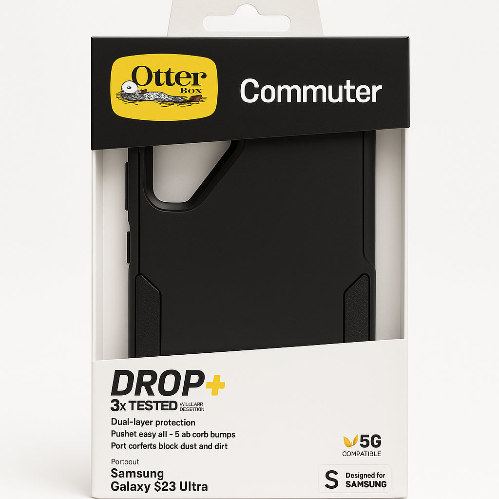 OtterBox Commuter Series Hard Shell for Samsung Galaxy S23 Ultra - Black