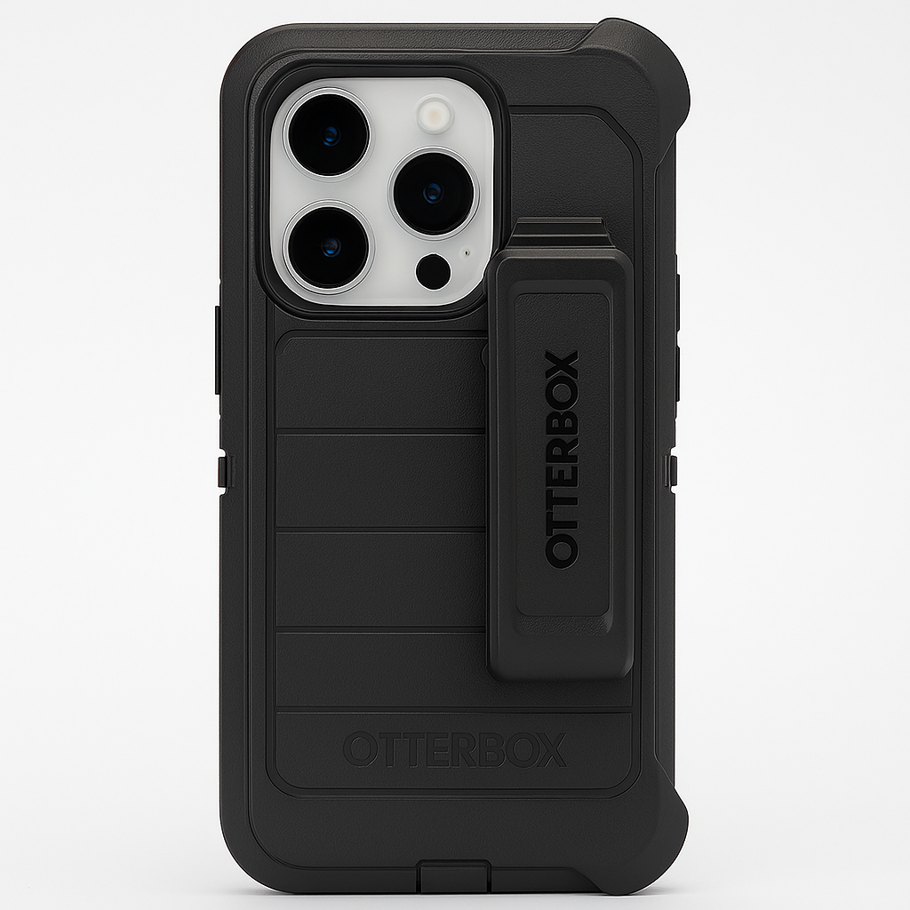OtterBox Defender Pro Series Case and Holster for iPhone 14 Pro - Black