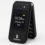 [SNP.EZFLP.4.BK.N.L.TMO.FF.0.0.2.E.12] Snapfon Ez Flip Rg (V1.1) Prepaid Service Plan Included