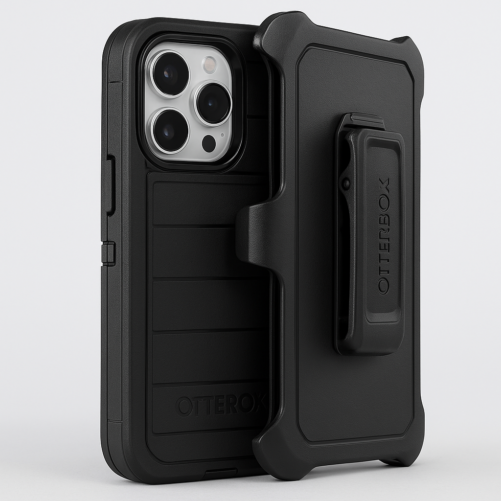 OtterBox Defender Pro Series Case and Holster for iPhone 14 Pro - Black
