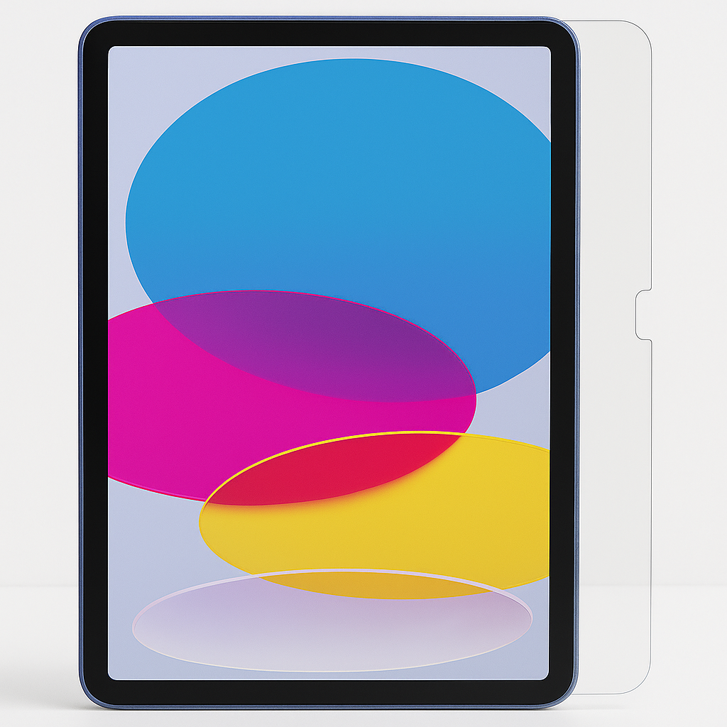PureGear Apple iPad 10th Generation Steel 360 Antimicrobial Tempered Glass Screen Protector with Perfect Alignment Tray