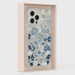 Kate Spade Protective Case (MagSafe) for iPhone 16 Pro Max - Flowerbed Blue Gems