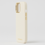 Case-Mate Apple iPhone 15 Silicone Case, Beige, MagSafe Compatible