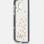 Kate Spade New York Flexible Hardshell for Moto Z Droid - Confetti Dot Gold Foil / Clear