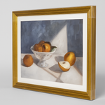 20"x16" Fruit Pear Still Life Framed Wall Art