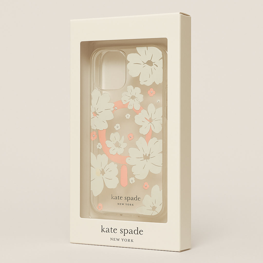 Kate Spade Protective Hardshell Case for MagSafe for iPhone 14 / 13 - Peony
