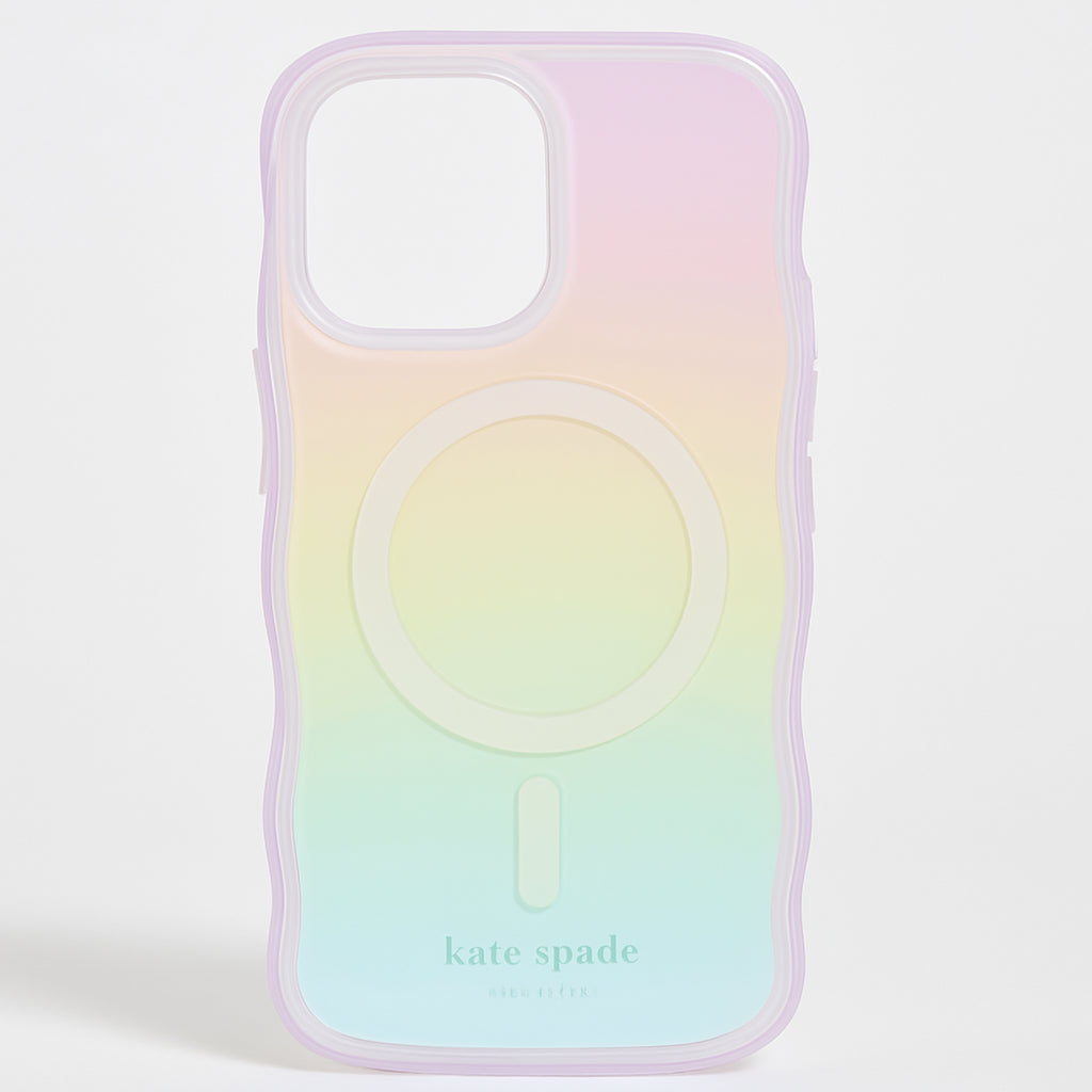 [KS.A.C.9087] Kate Spade New York Wavy Opal Iridescent Magsafe Phone Case For Iphone 16