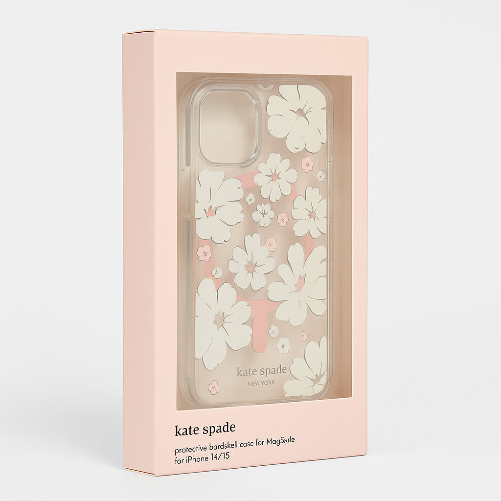 Kate Spade Protective Hardshell Case for MagSafe for iPhone 14 / 13 - Peony