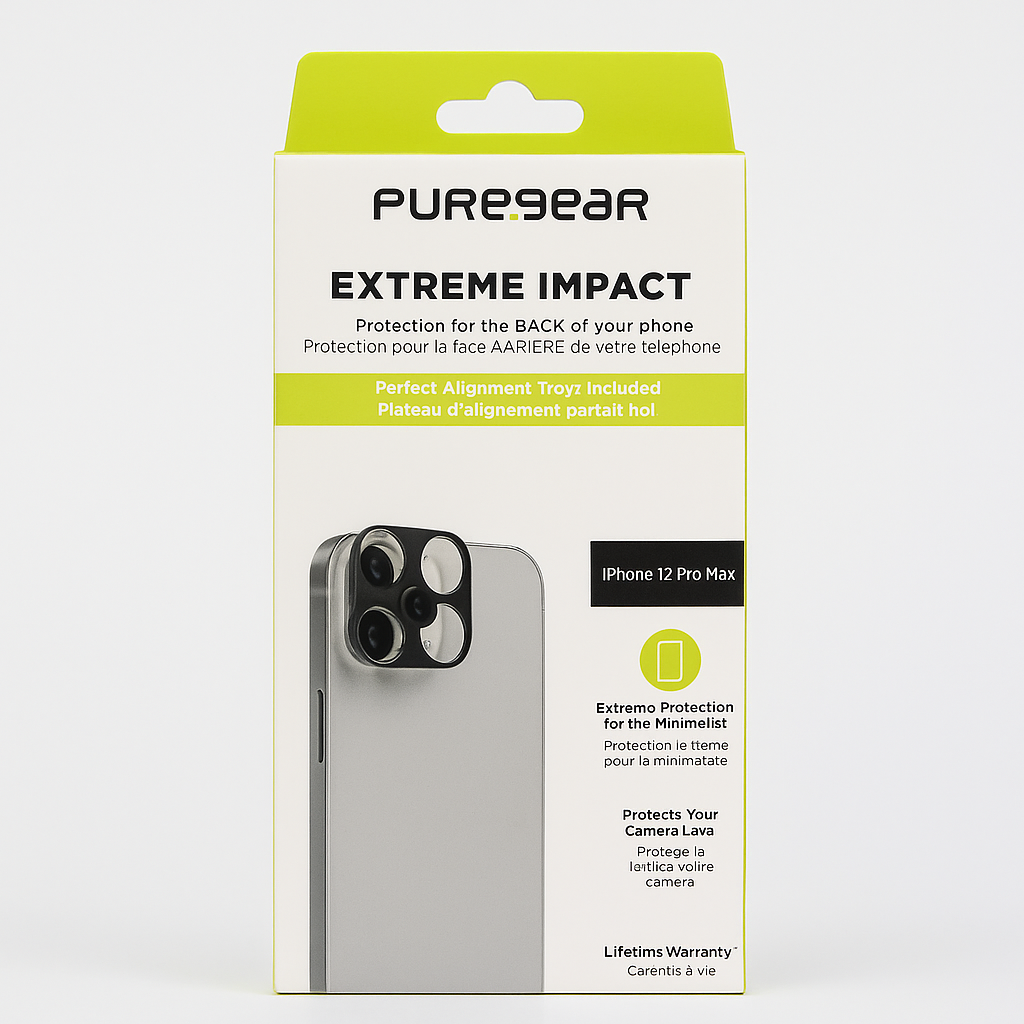 PUREGEAR EXTREME IMPACT CAMERA/BACKSIDE PROTECTOR FOR IPHONE 12 PRO MAX - CLEAR