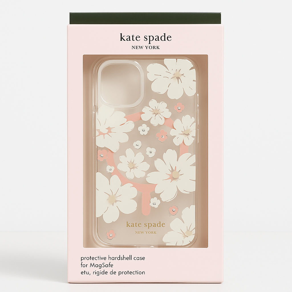 Kate Spade Protective Hardshell Case for MagSafe for iPhone 14 / 13 - Peony
