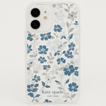 Kate Spade Protective Case for MagSafe for Apple iPhone 16 - Flowerbed Blue Gems
