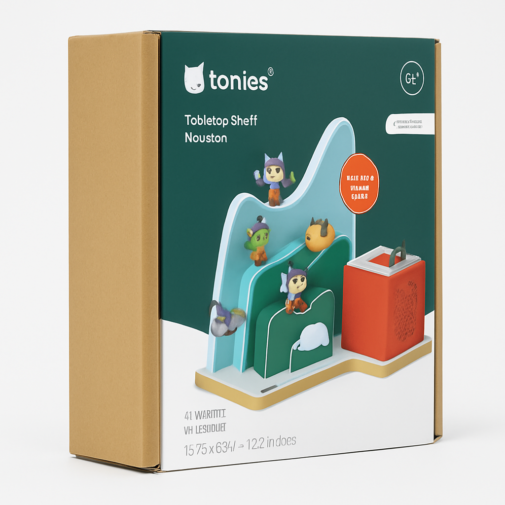 TONIES TABLETOP SHELF MOUNTAIN MAGNETIC WOOD DISPLAY