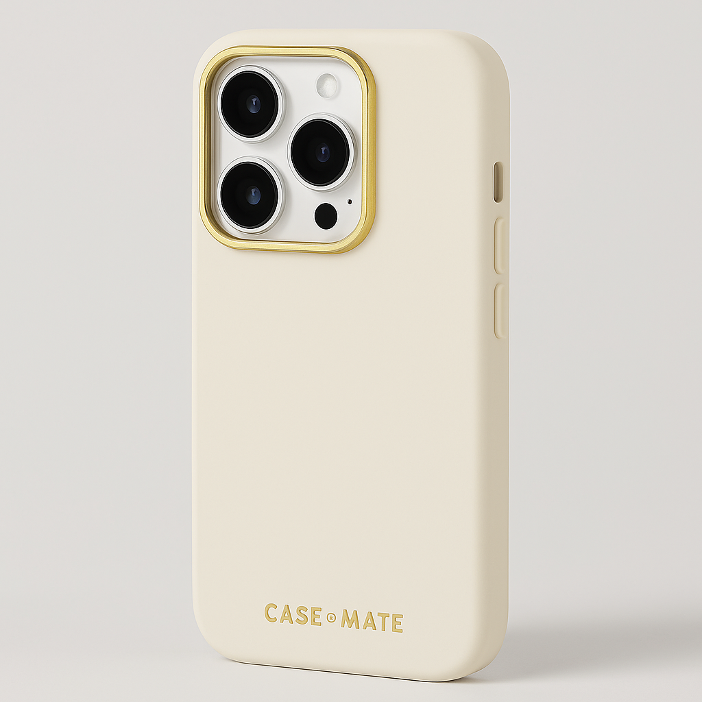 Case-Mate iPhone 15 Pro Silicone Case - Beige