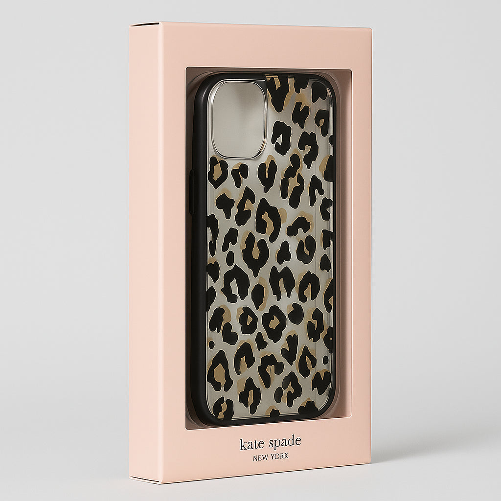 Kate Spade New York Protective Hardshell Case - City Leopard for iPhone 14 Plus