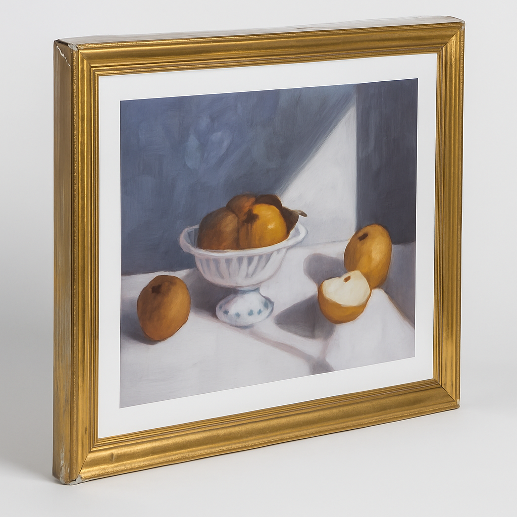 20"x16" Fruit Pear Still Life Framed Wall Art