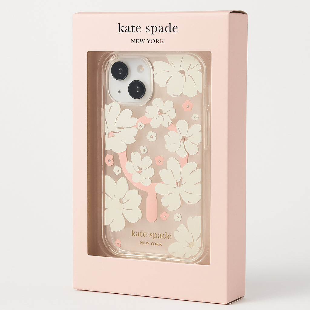 Kate Spade Protective Hardshell Case for MagSafe for iPhone 14 / 13 - Peony