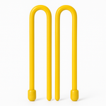 12 in. Gear Tie in Yellow (2-Pack)