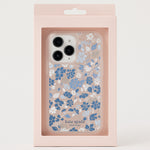 Kate Spade Protective Case (MagSafe) for iPhone 16 Pro Max - Flowerbed Blue Gems