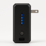 SCOSCHE GoBat™ 2-in-1 Portable USB Wall Charger and 3000 mAh Portable Battery Pack - Black