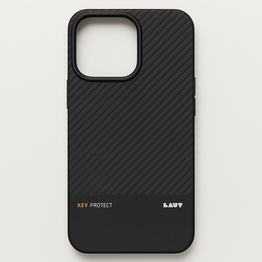 LAUT KEV Protect Aramid Fiber Case for iPhone 16 Pro Max - Black