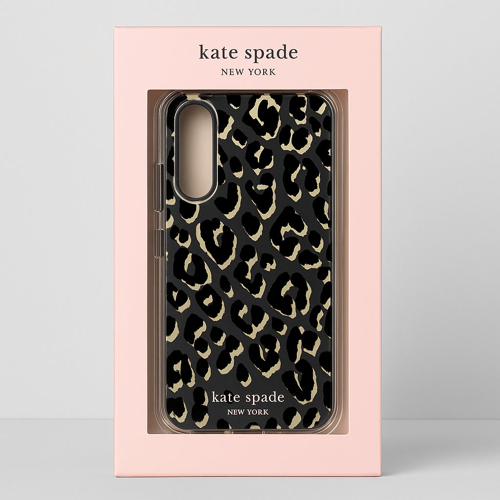 [KS.S.C.6421] Kate Spade New York Protective Hardshell Case For Galaxy S24 - City Leopard