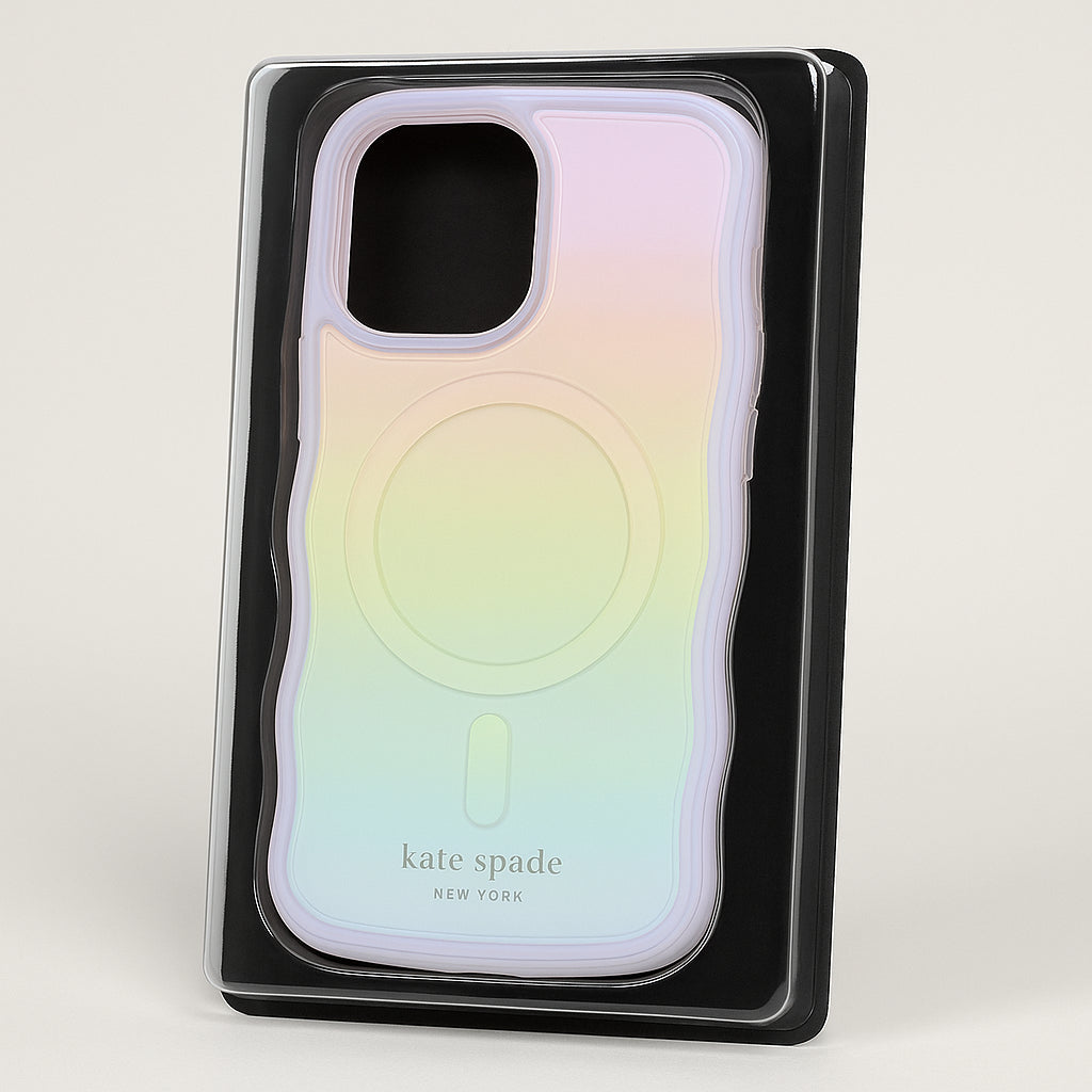 [KS.A.C.9087] Kate Spade New York Wavy Opal Iridescent Magsafe Phone Case For Iphone 16