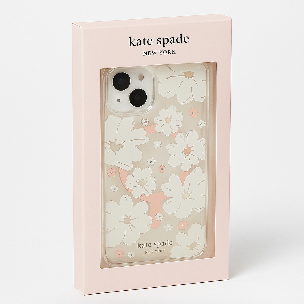 [KS.A.C.5849] Kate Spade Hardshell Case For Magsafe For Apple Iphone 14 Plus - Classic Peony