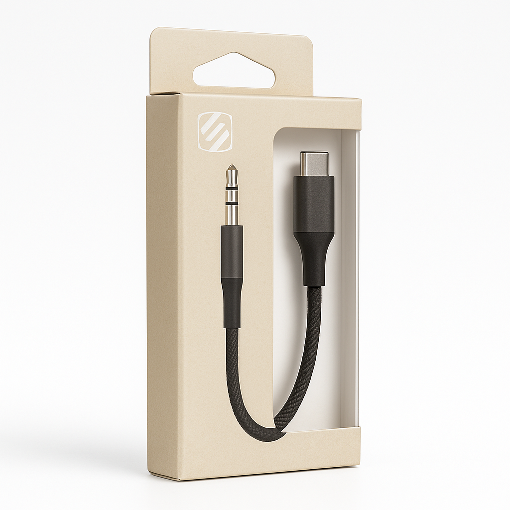 Scosche Strikeline Premium 15W USB to USB-C Charge & Sync Braided Cable 4-ft. Space Gray