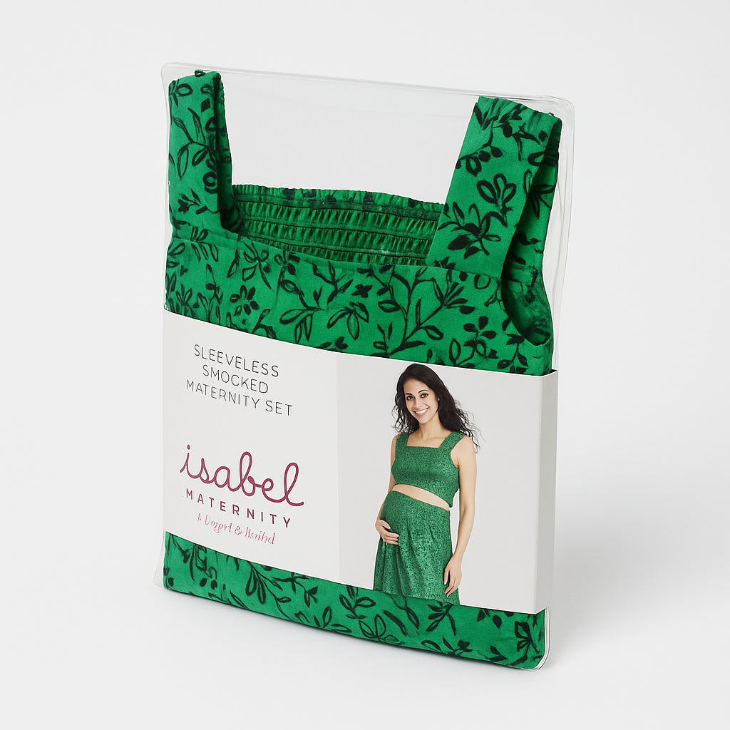 Sleeveless Smocked Maternity Set - Isabel Maternity by Ingrid & Isabel™